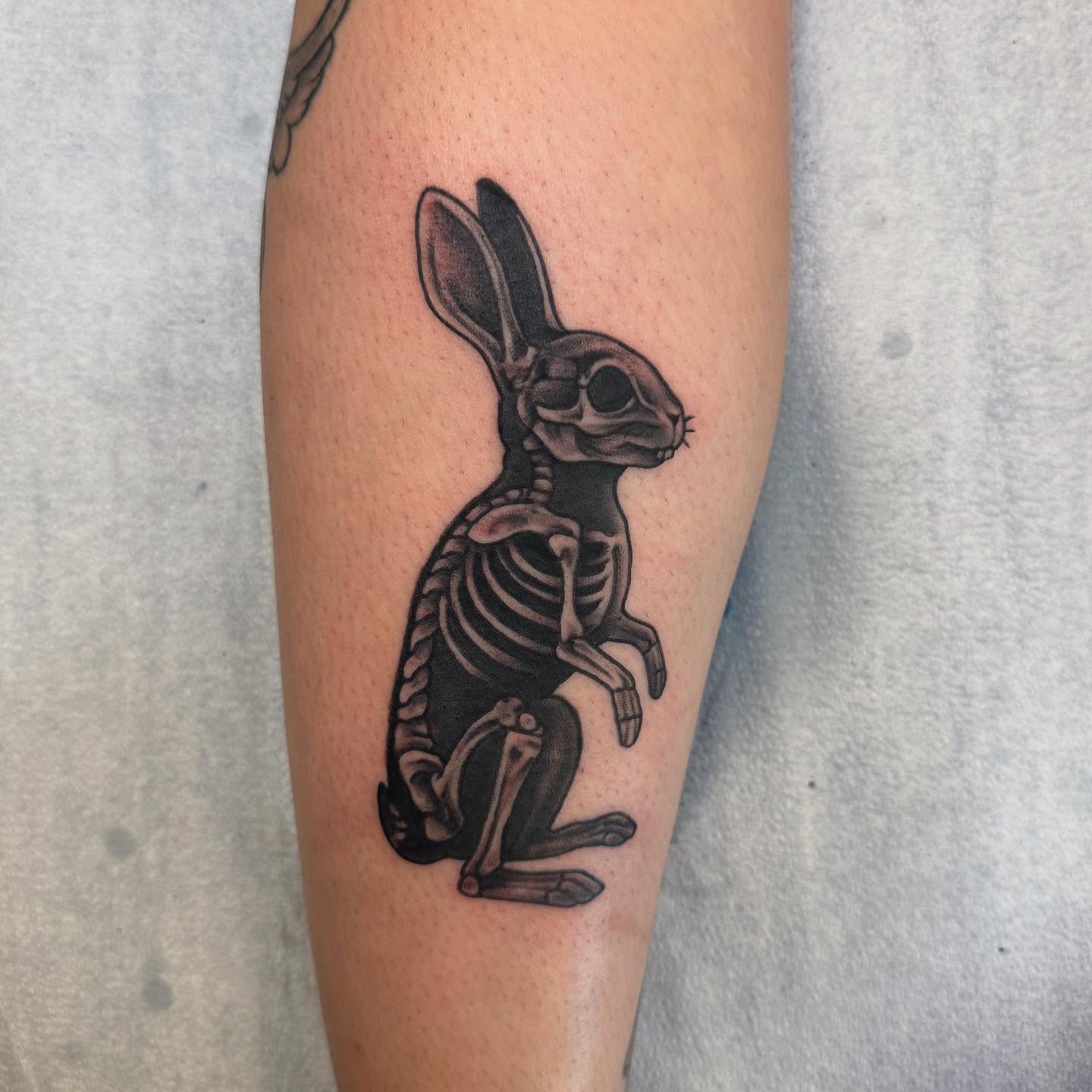 Tattoo by @trey_mann_tattooer — black_and_grey