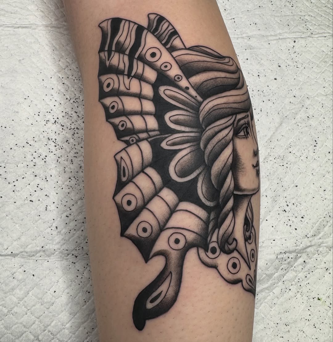 Tattoo by @joelsmithtattoo — american_traditional, black_and_grey