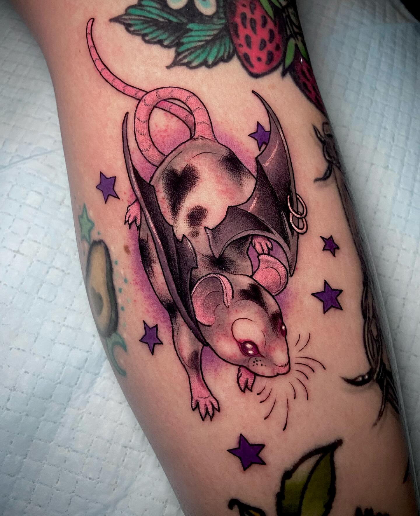 Tattoo by @marinamaytattoos — american_traditional, dotwork