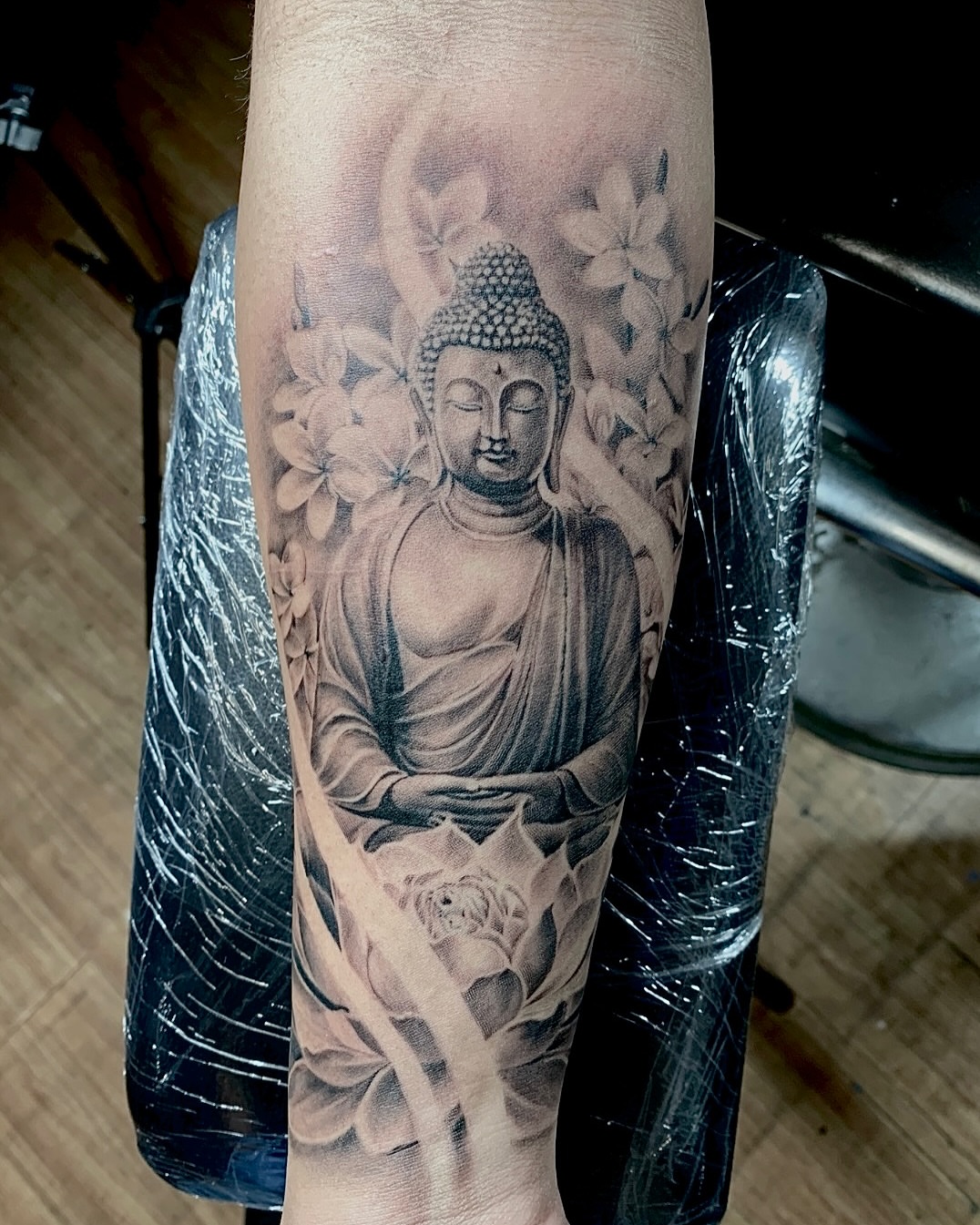 Tattoo by @sambo.ink — black_and_grey, realism