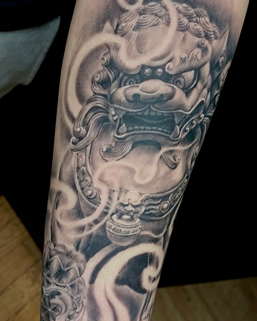 Tattoo by @sambo.ink — black_and_grey, realism