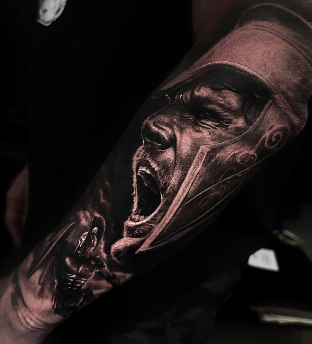 Tattoo by @davidbaenatattoo — realism, black_and_grey