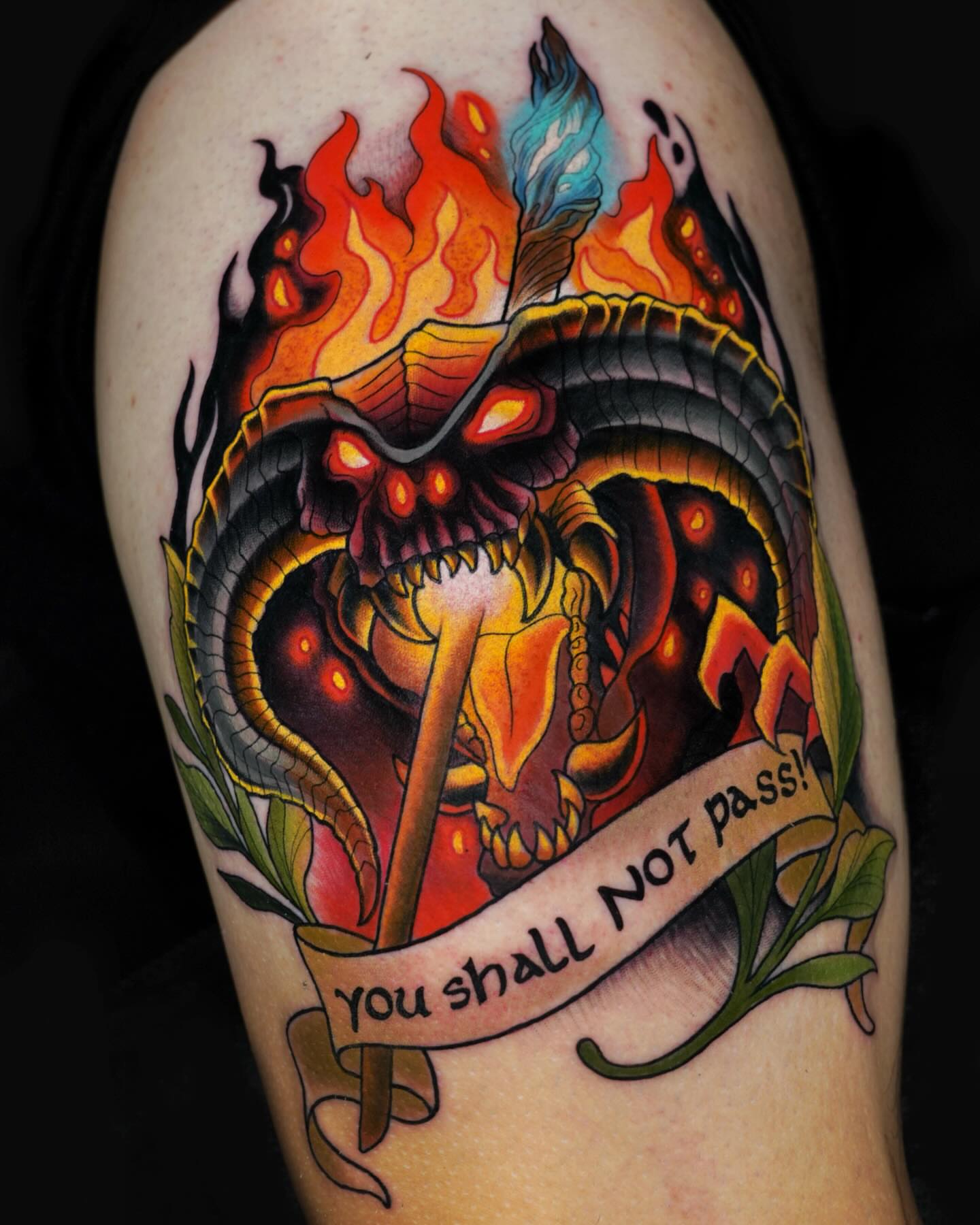 Tattoo by @sketchbrooke_ — american_traditional, dark_realism