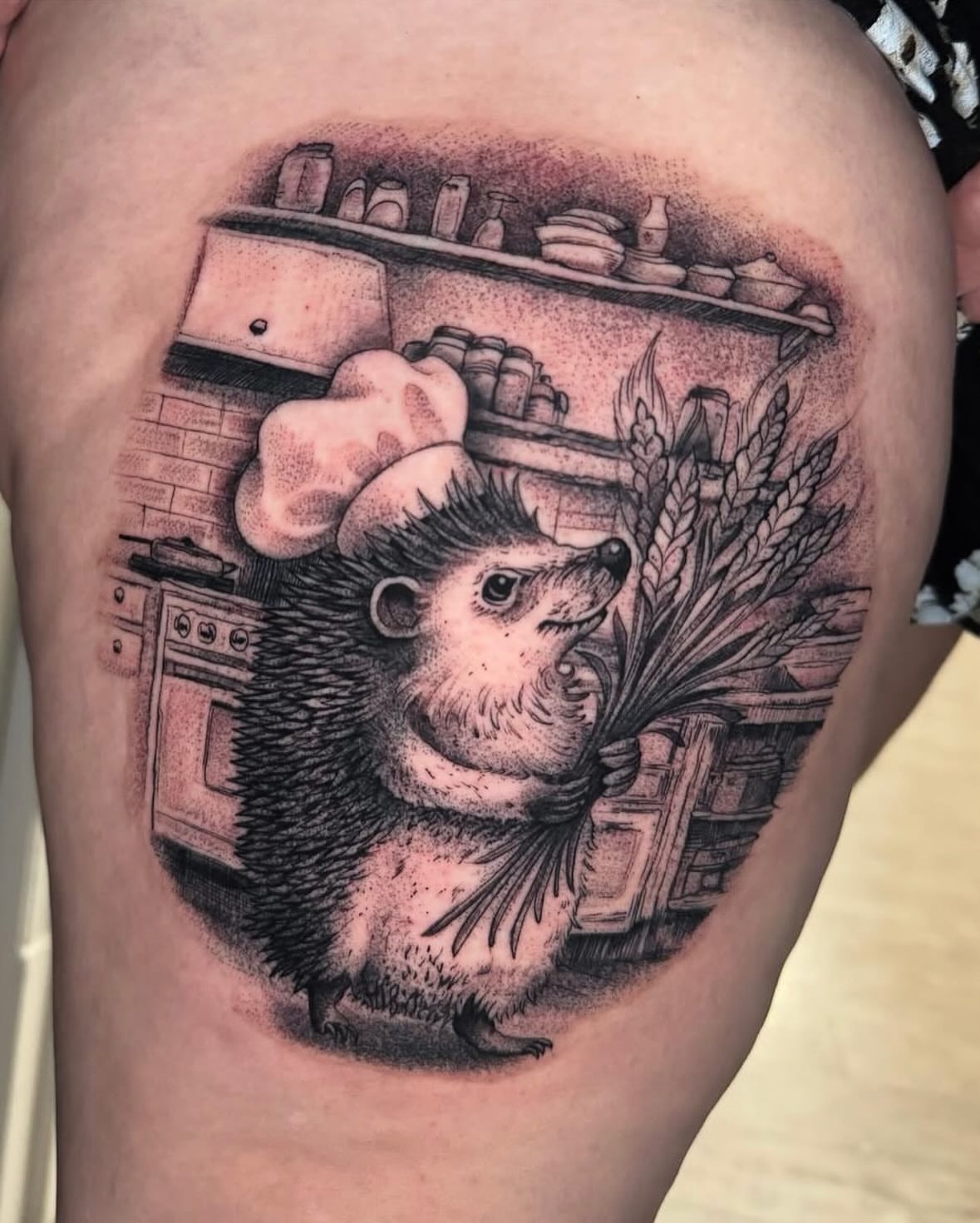 Tattoo by @silkytattoos — dotwork, realism