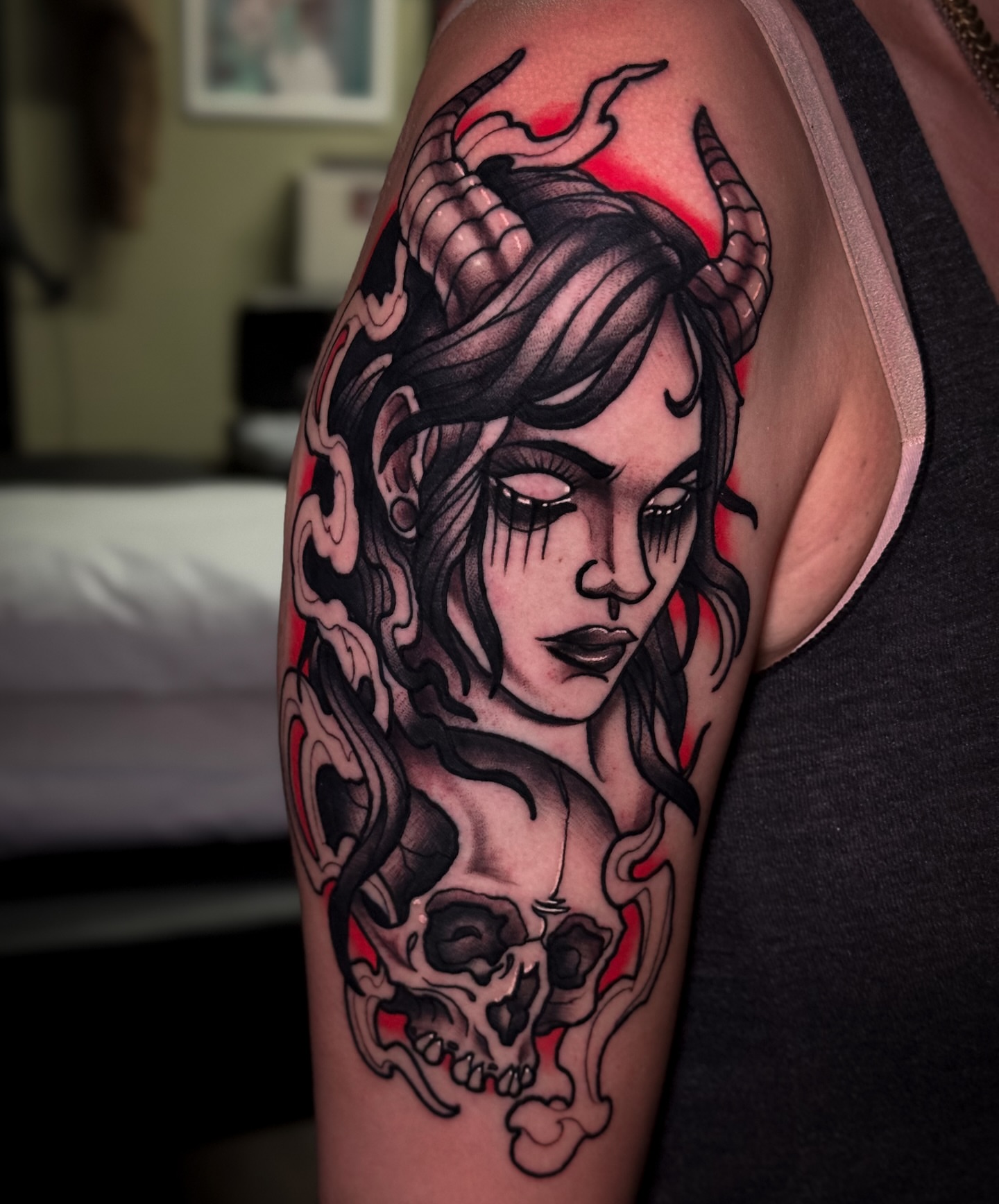 Tattoo by @corycartwright — american_traditional, dark_realism