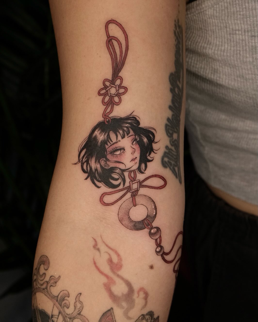 Anime character anime tattoo on the forearm by misa (mi isabelle) β€οΈβπ₯π