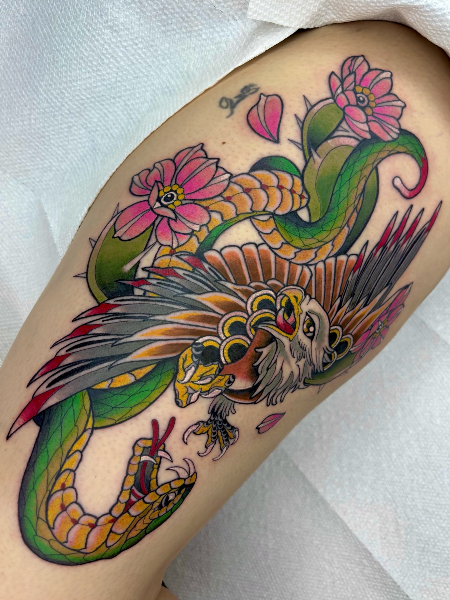 Tattoo by @valeriemourningstar — american_traditional, new_school