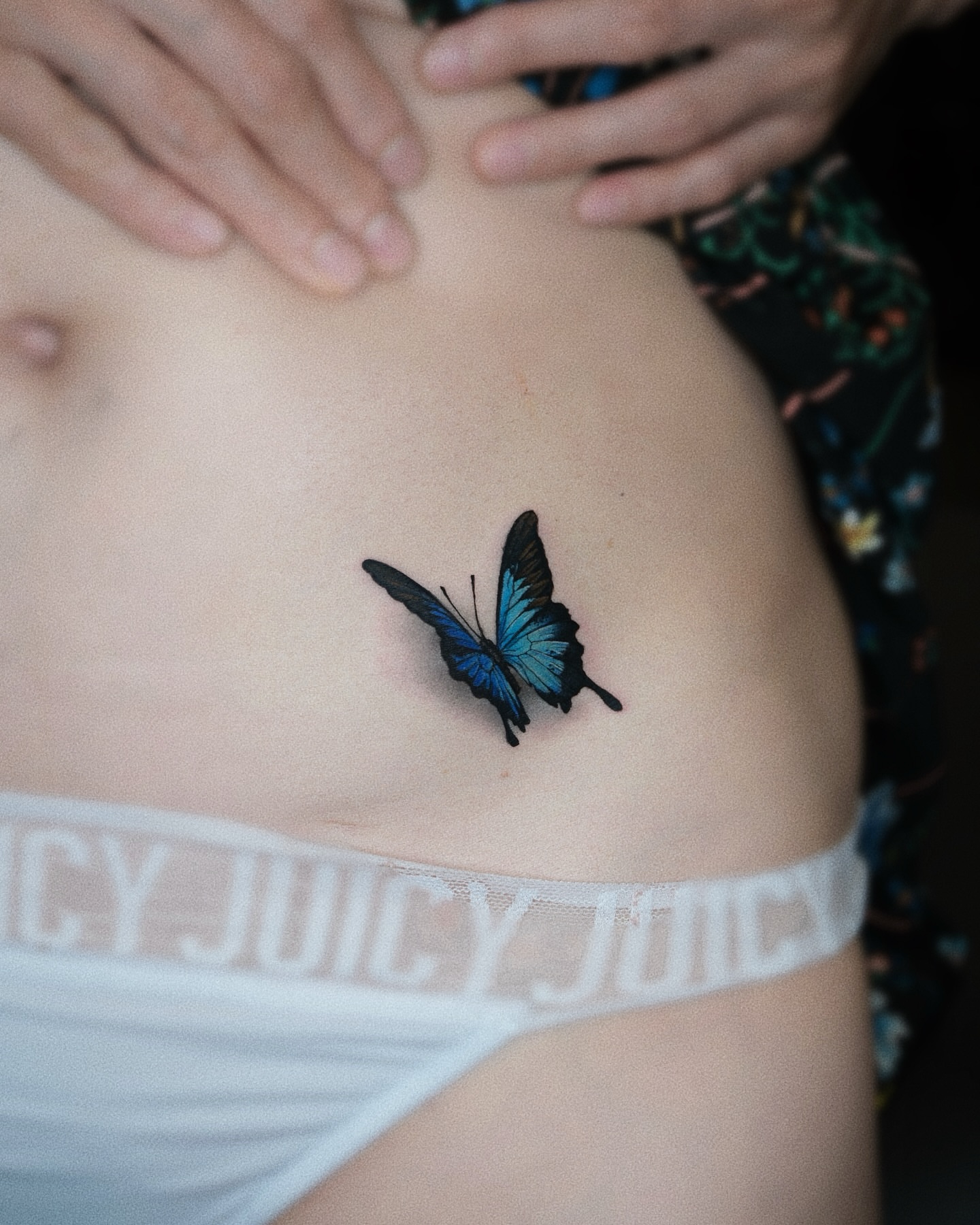 Butterfly realism tattoo by Eva Liu