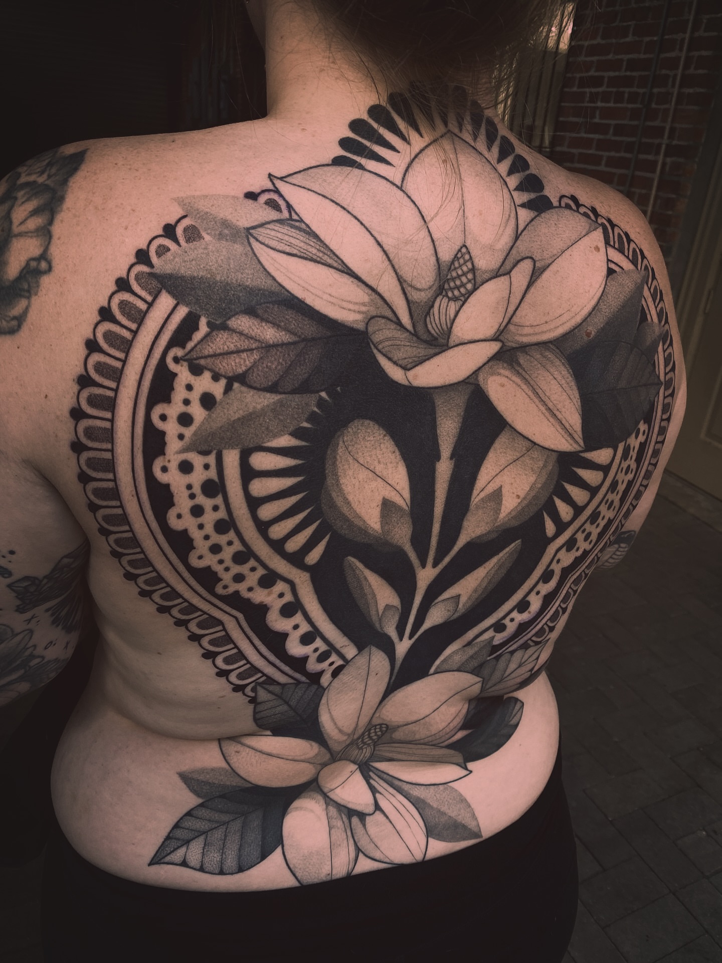 Tattoo by @n.dickinson — black_and_grey, realism