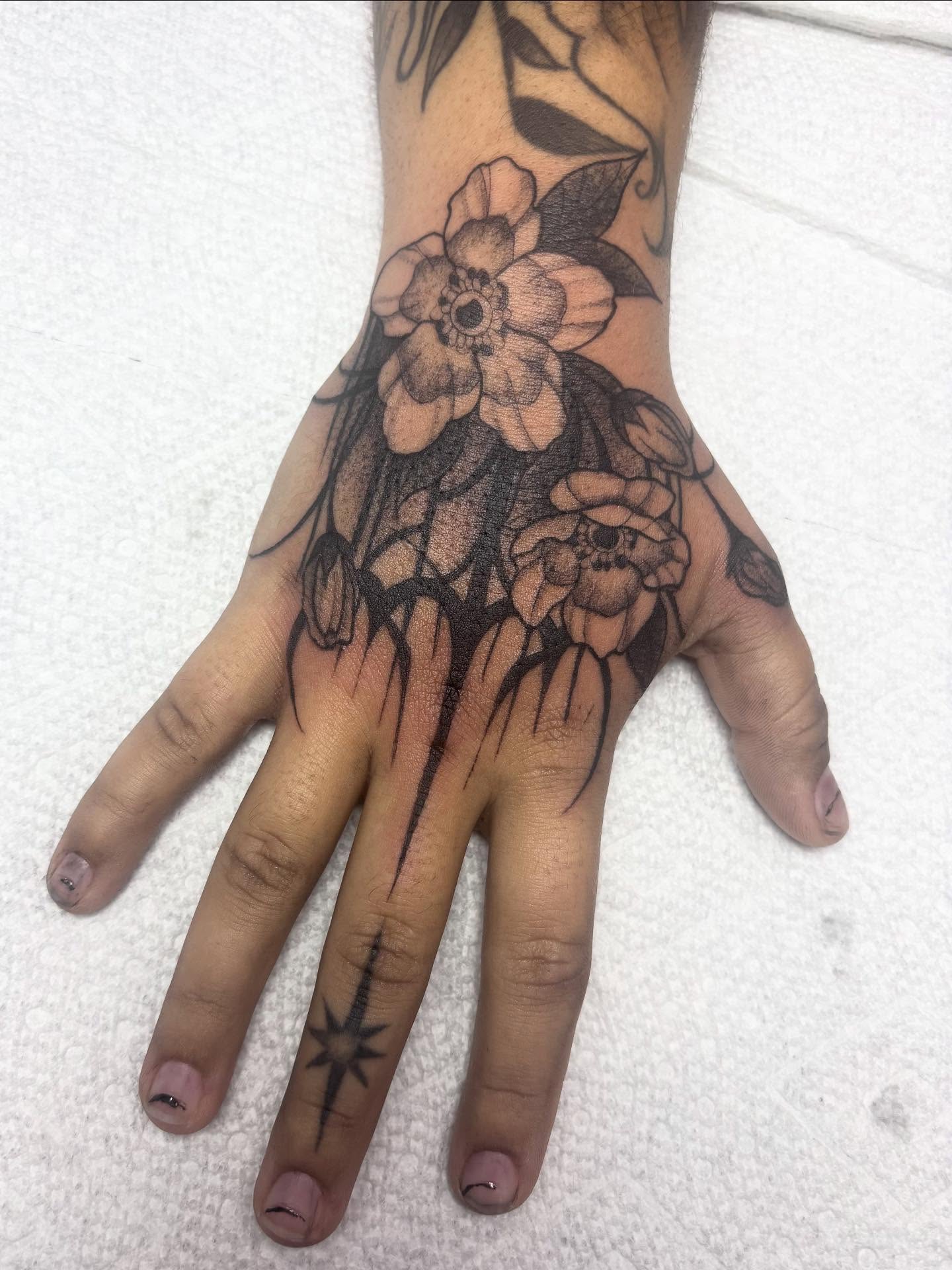 Tattoo by @inkkate_ — black_and_grey
