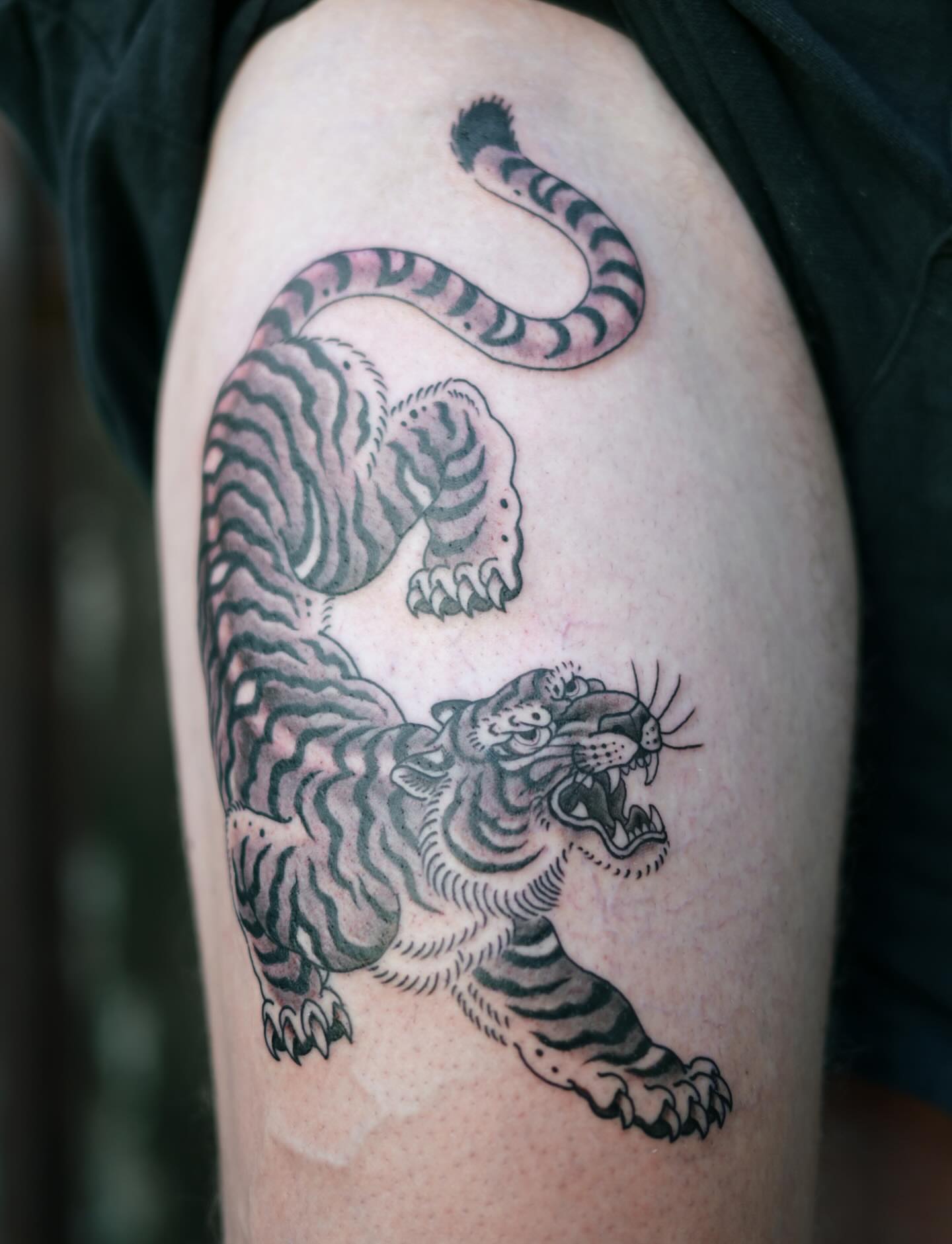 Tattoo by @mkamtattoo — black_and_grey