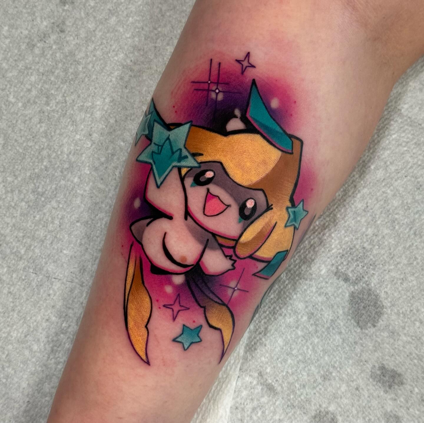 Pikachu new school tattoo on the forearm by Taylor Nicoll Chunn