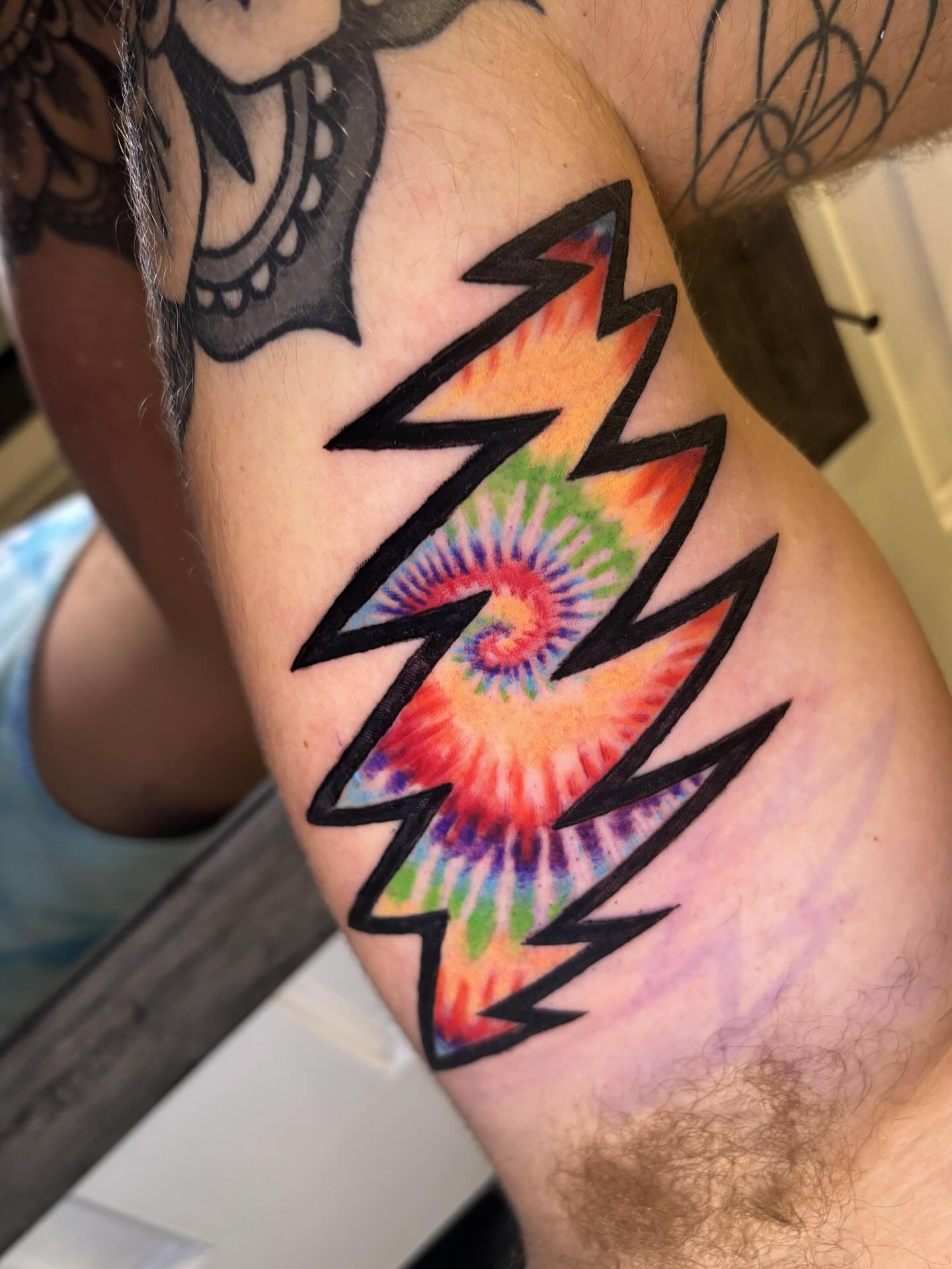 Tattoo by @siekay — new_school, geometric