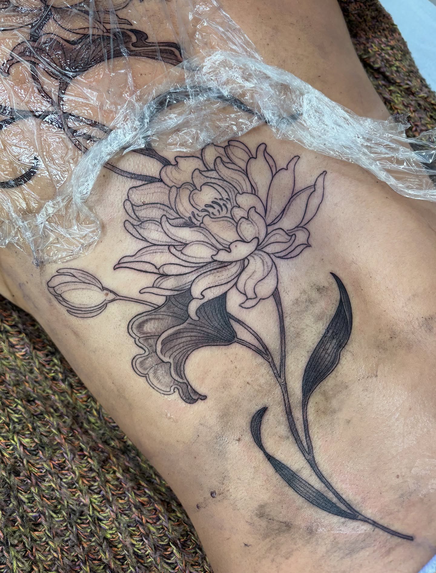 Tattoo by @kinseymillertattoo — black_and_grey
