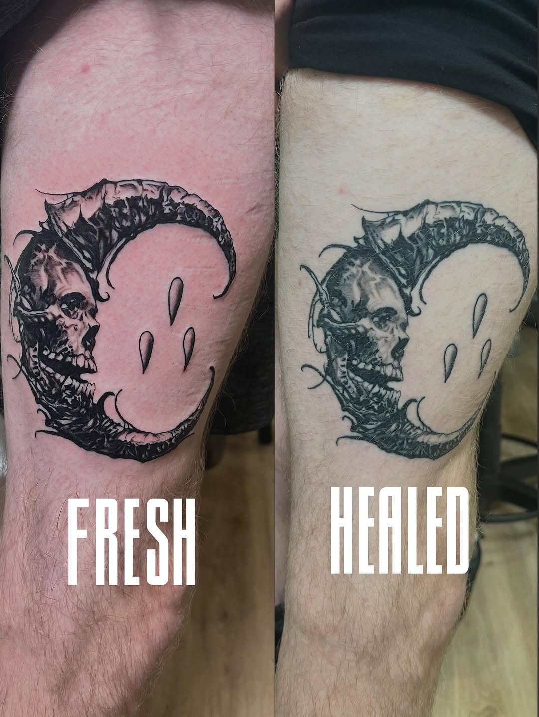 Tattoo by @joe_antonio_tattoos — dark_realism, black_and_grey