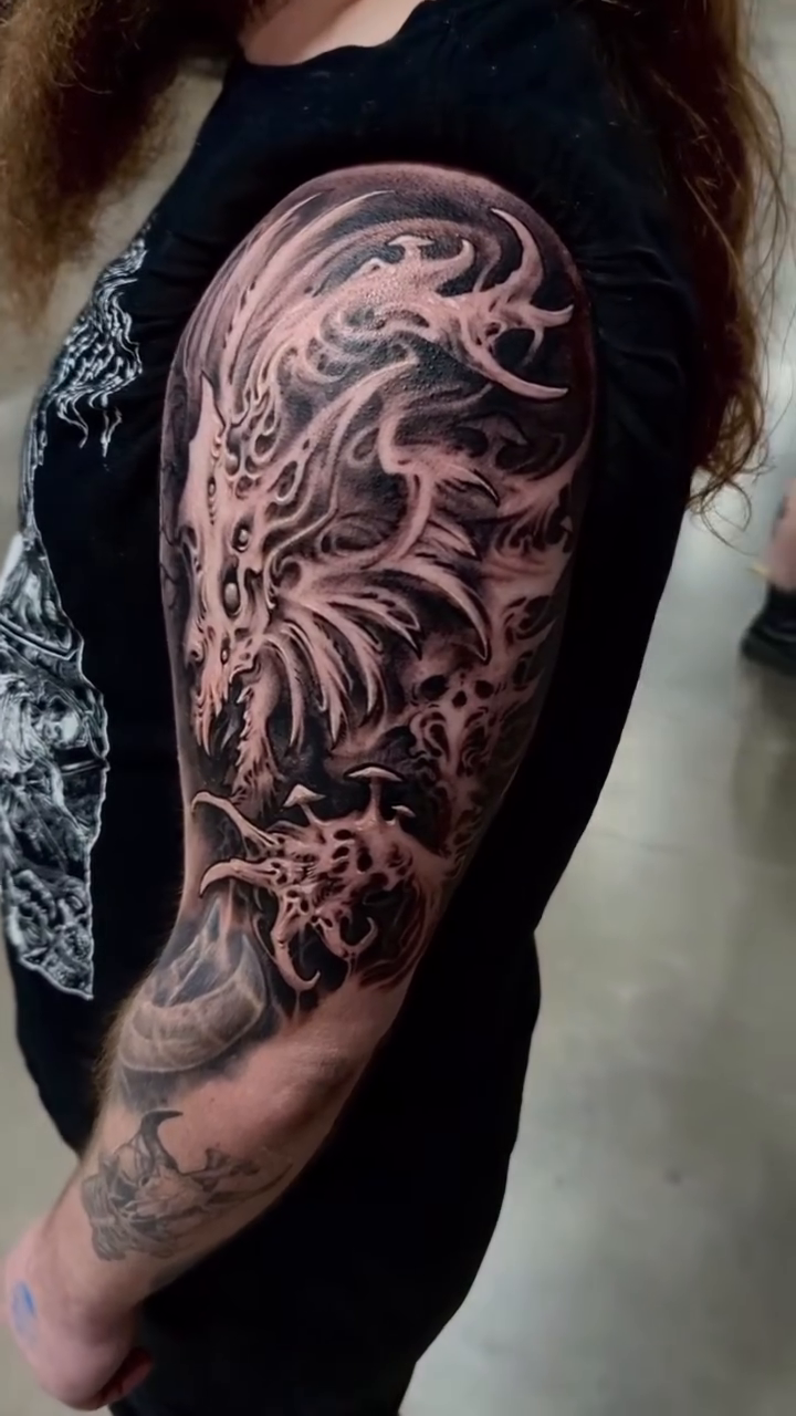 Dragon dark realism tattoo by π΅ππππ π―πππππππ