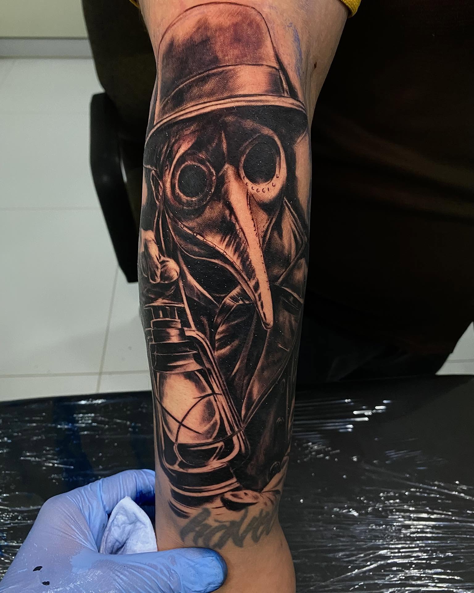 Tattoo by @aifos_arts94 — black_and_grey, realism