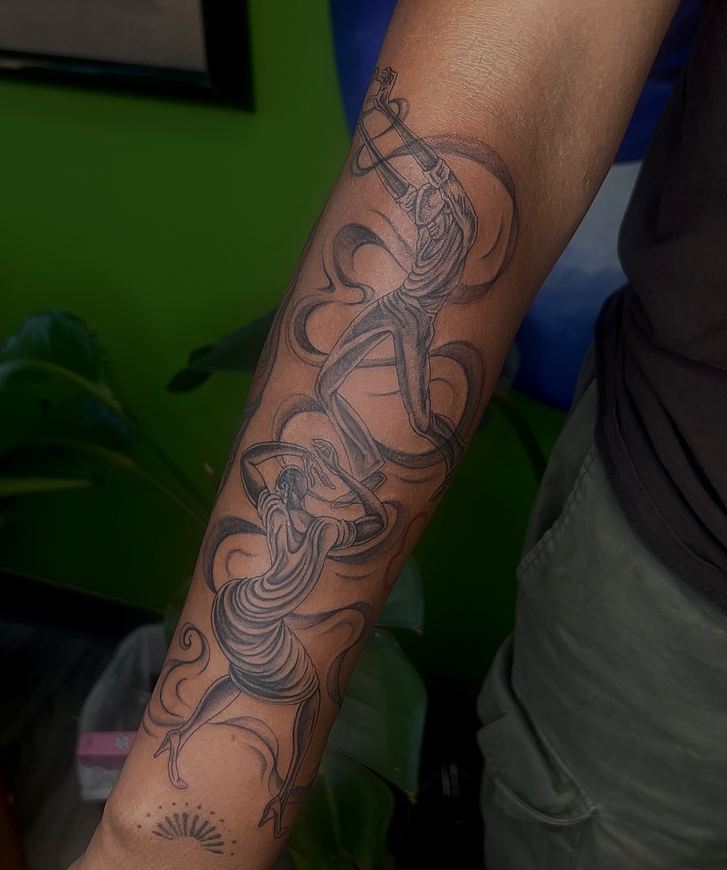 Tattoo by @pokedbyclo — black_and_grey, realism
