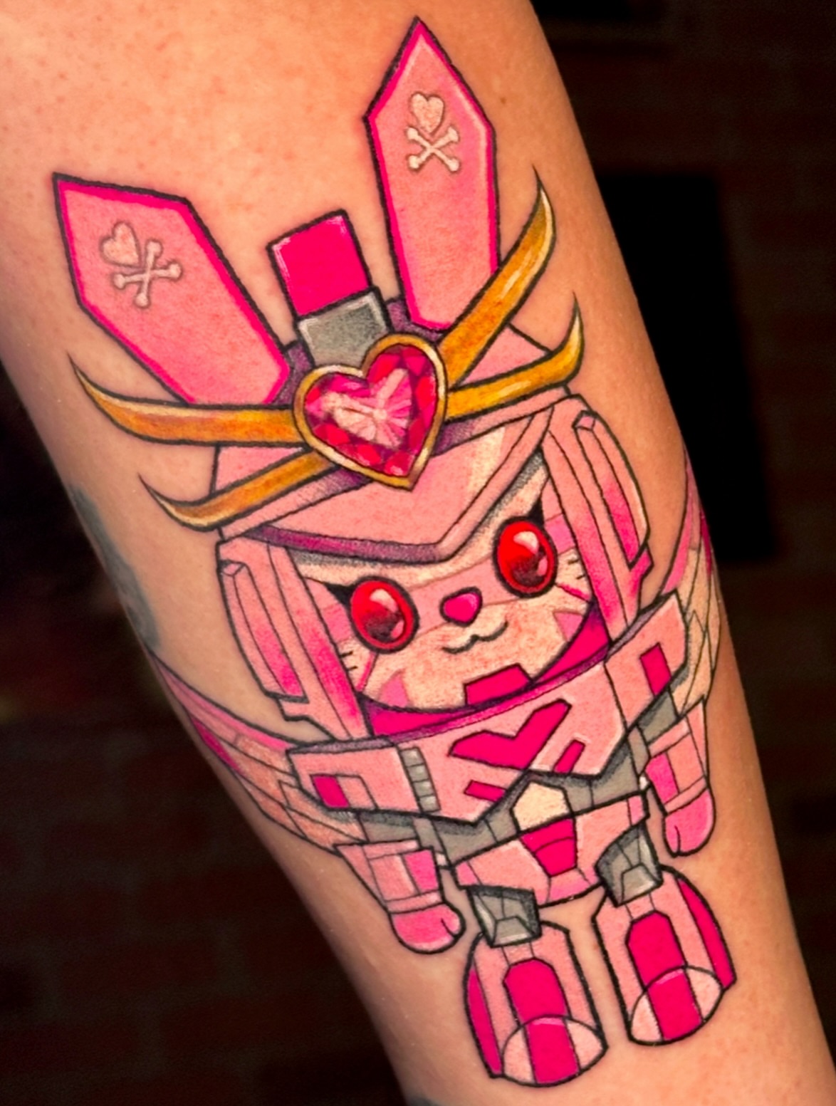 Tattoo by @pompberry — geometric, anime