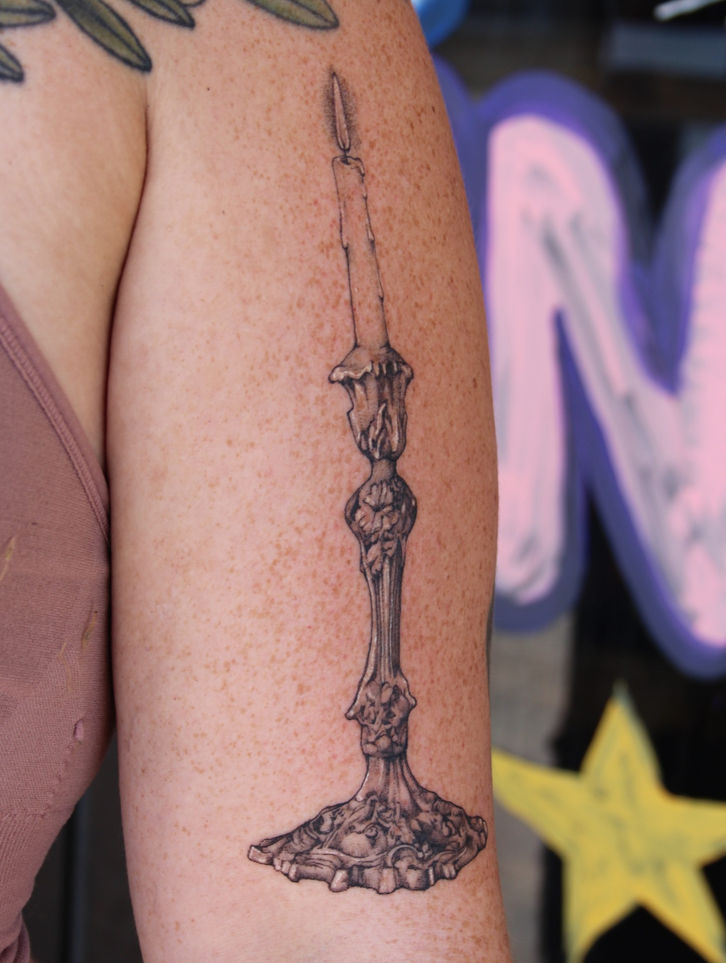 Tattoo by @creatureoutside — black_and_grey