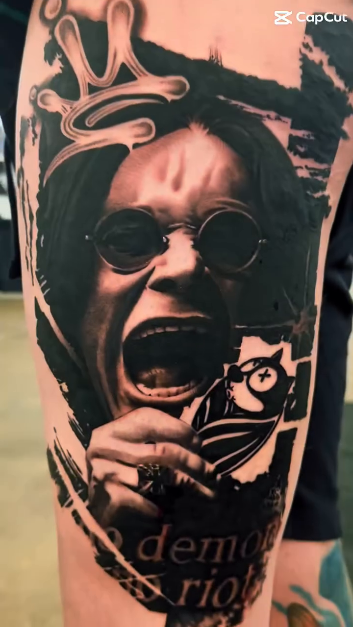 Tattoo by @inkedannarchy — realism, black_and_grey