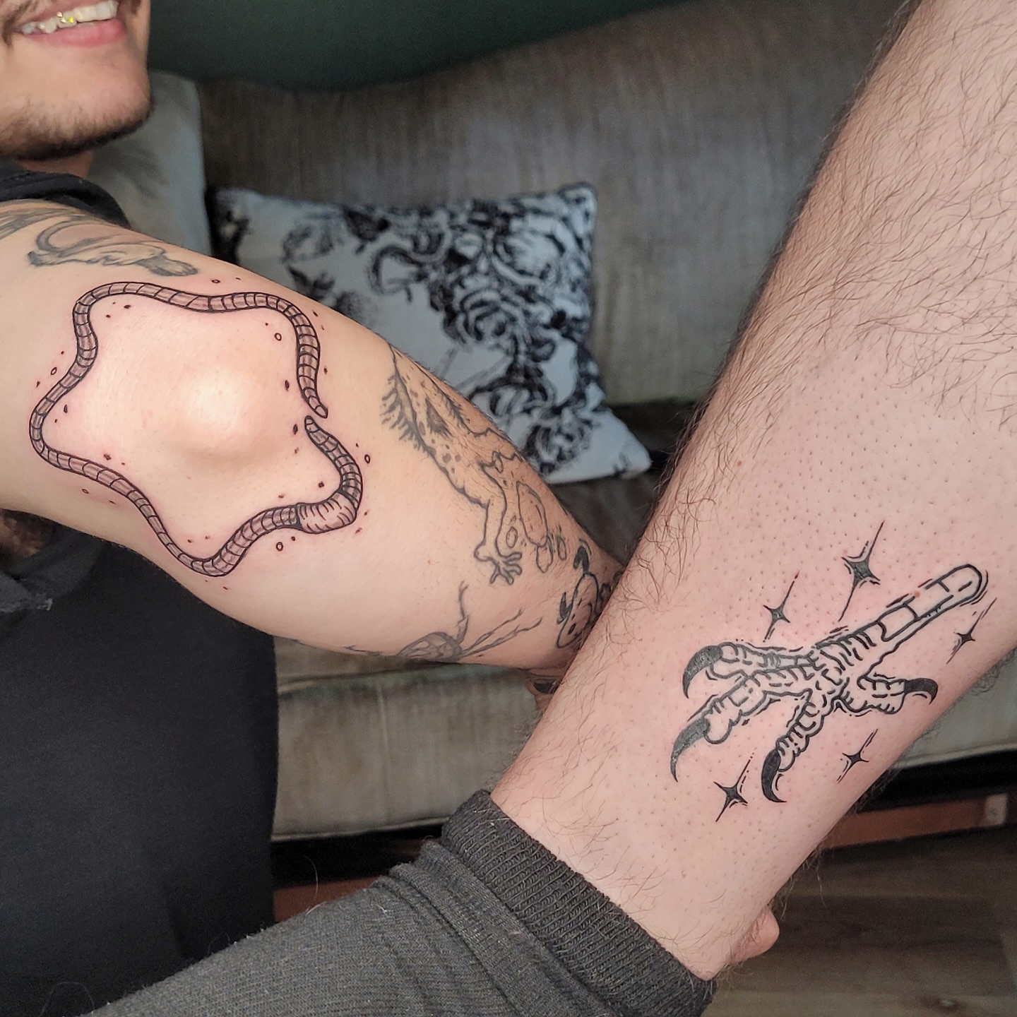Tattoo by @grimefrogtattoos — black_and_grey