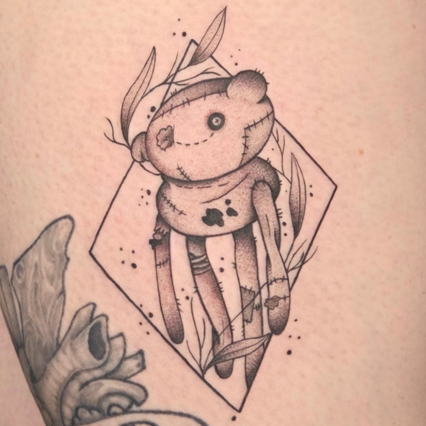 Tattoo by @crucible.ink — black_and_grey