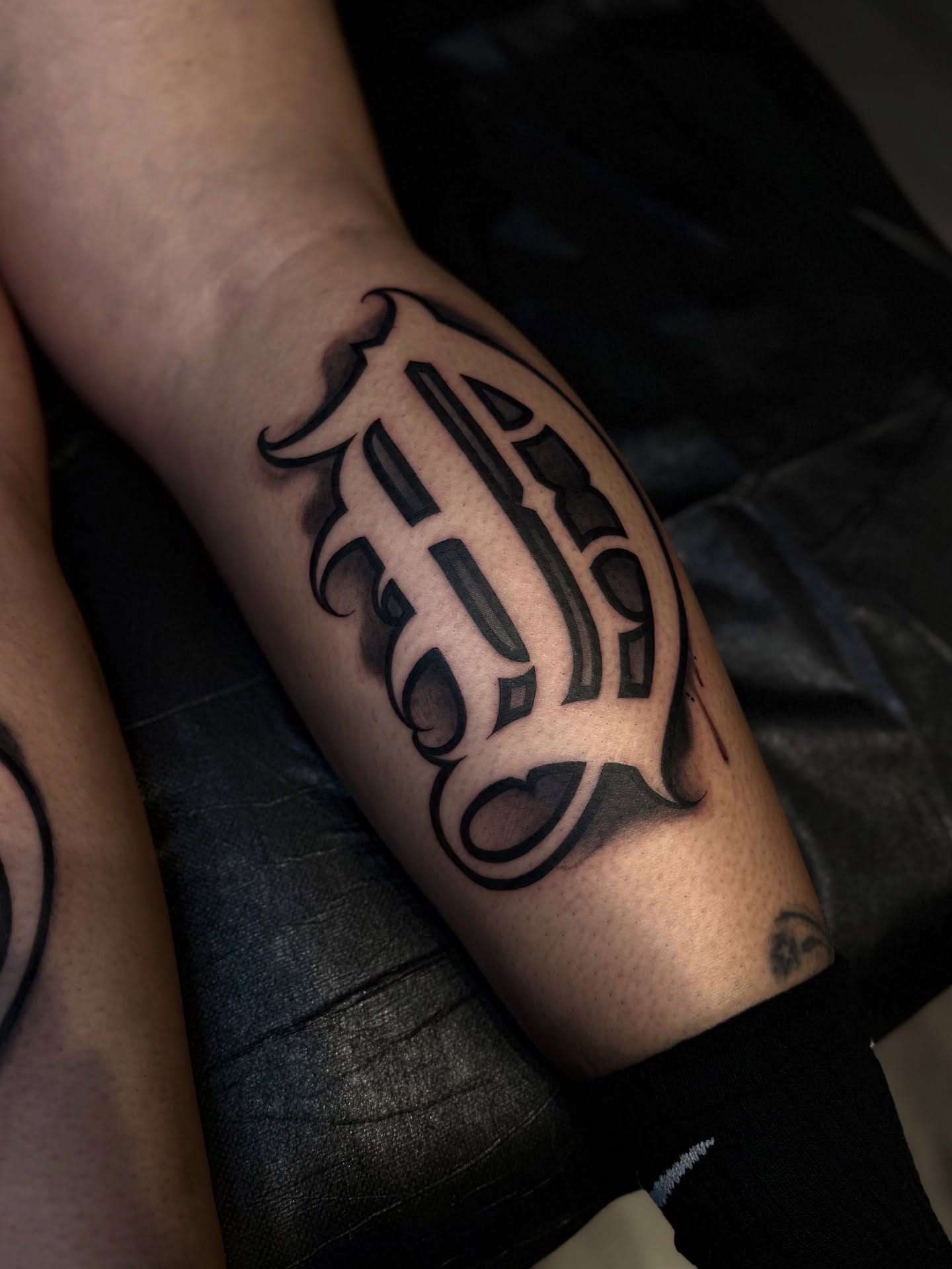 Script lettering lettering script tattoo on the forearm by Aleckzi Ramos