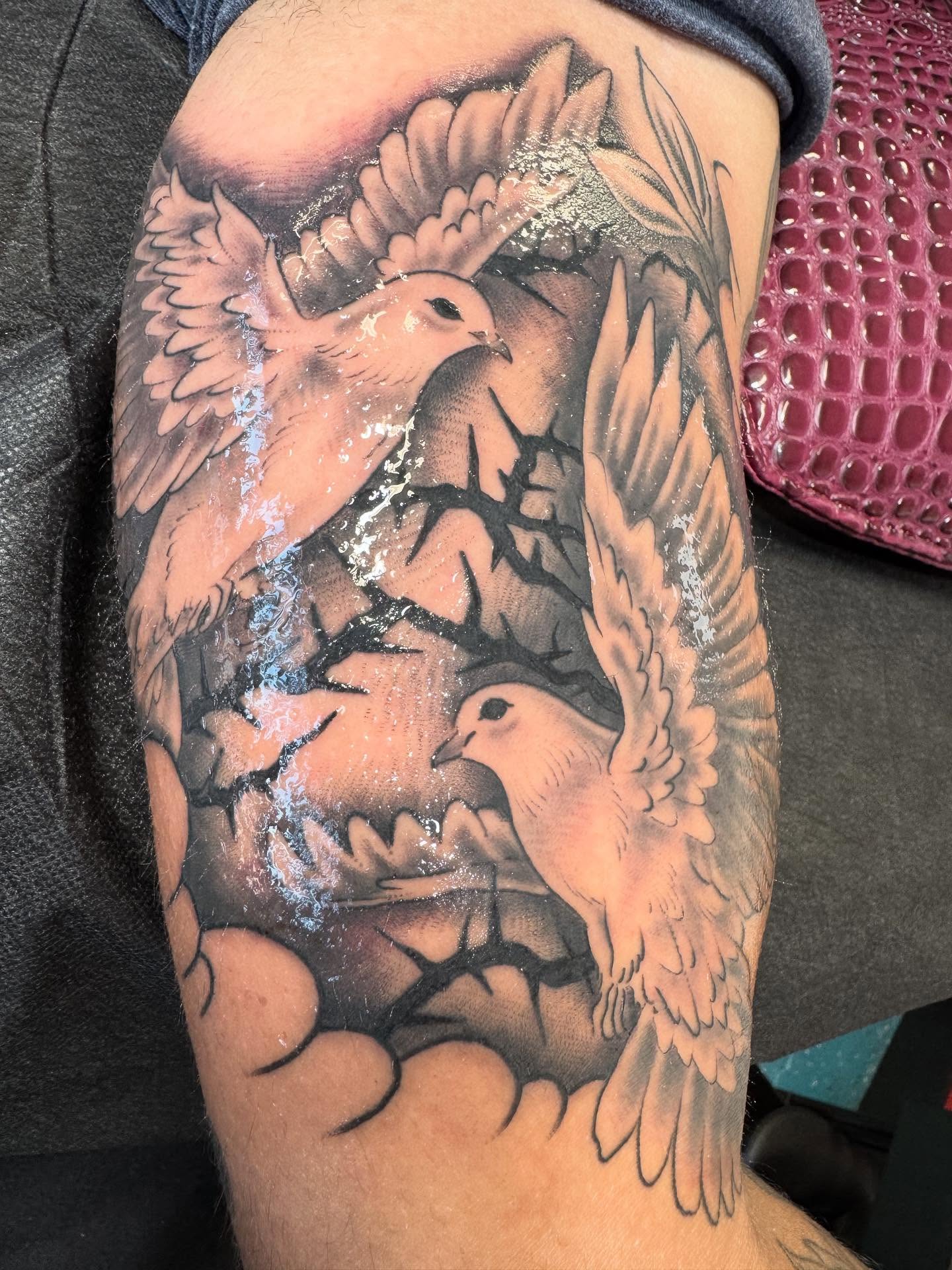 Tattoo by @averagewillie — american_traditional, black_and_grey