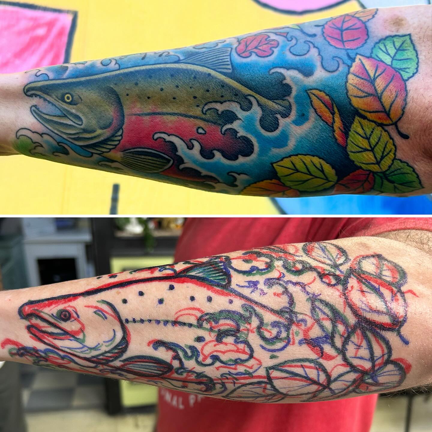 Tattoo by @lastblakeonearth — american_traditional, dotwork