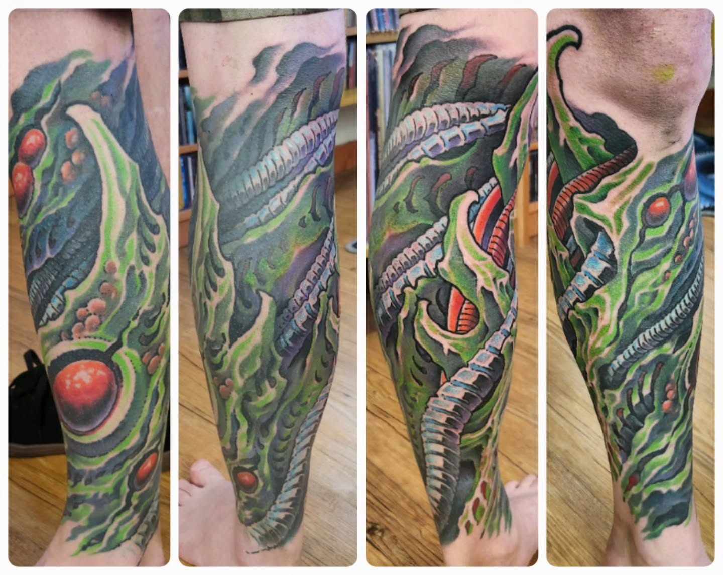 Tattoo by @jeffensminger — surrealism, geometric