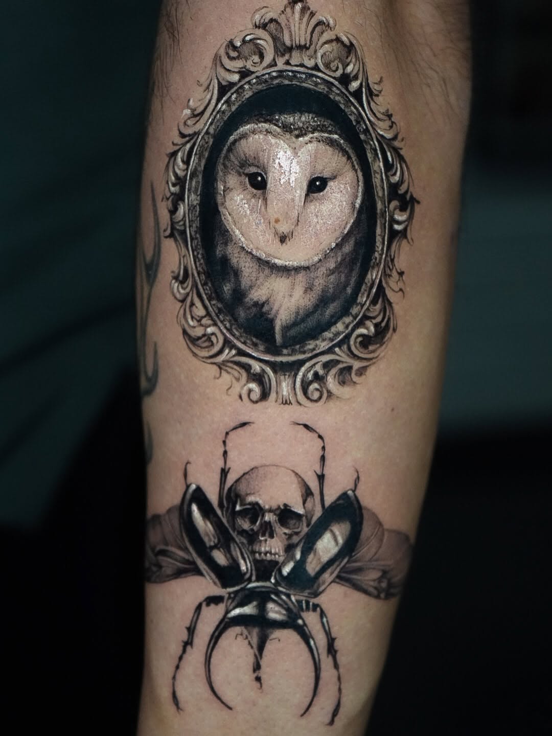 Tattoo by @tattoo__garden β realism, black_and_grey