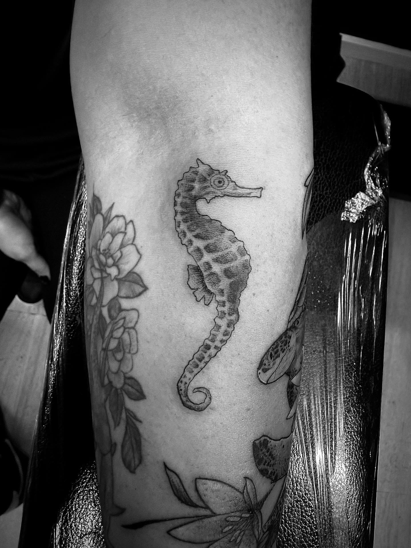 Tattoo by @kgoth_tattoo — black_and_grey