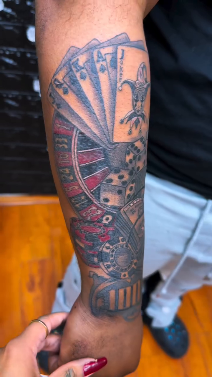 Realism tattoo on the forearm by Kraken ink Tattoo, San Francisco, California