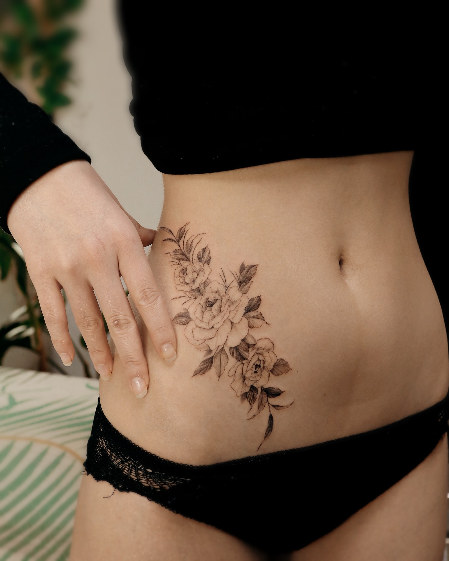 Tattoo by @heoyeon__tattoo — black_and_grey