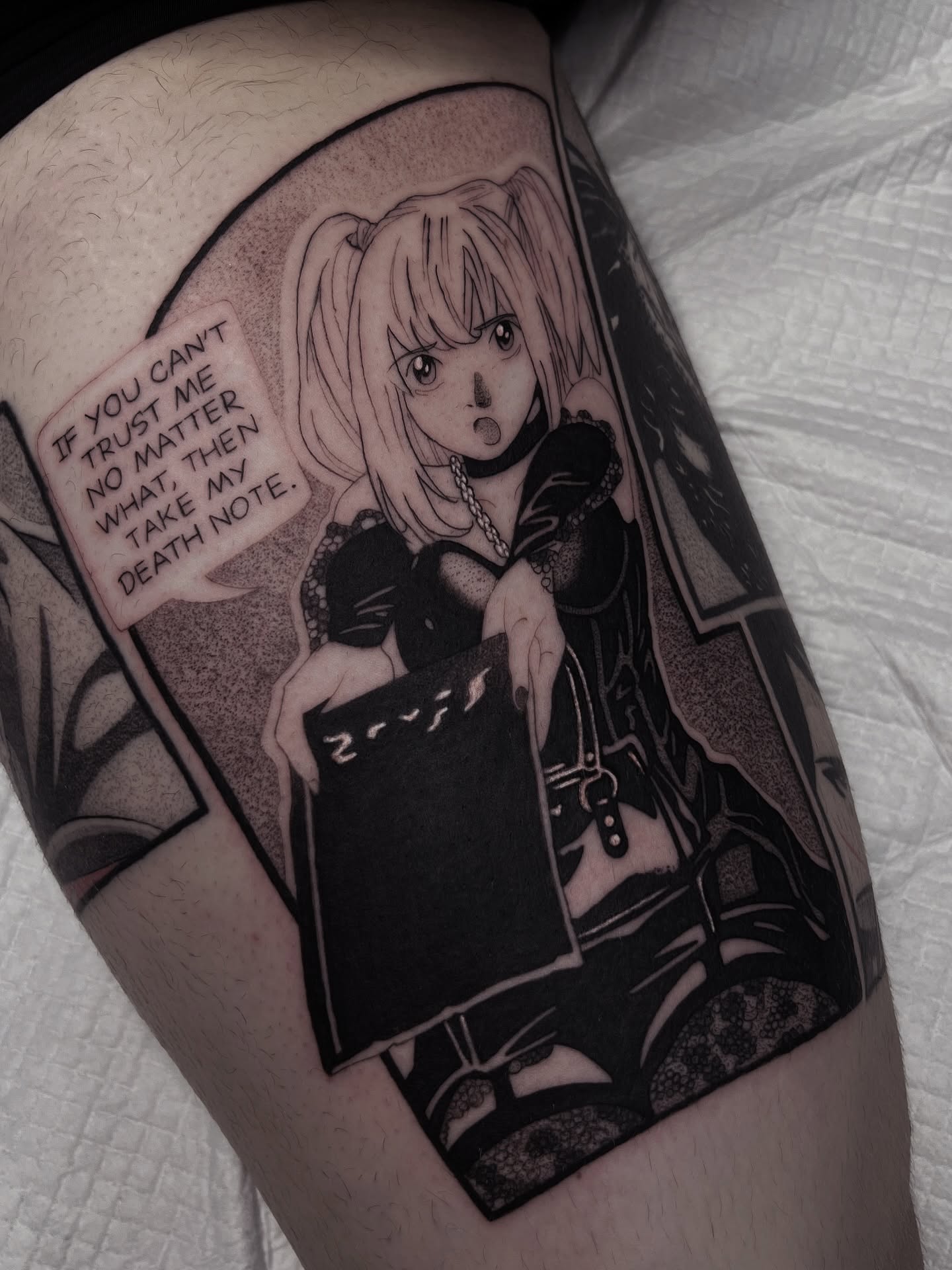 Tattoo by @jett_sonn β anime