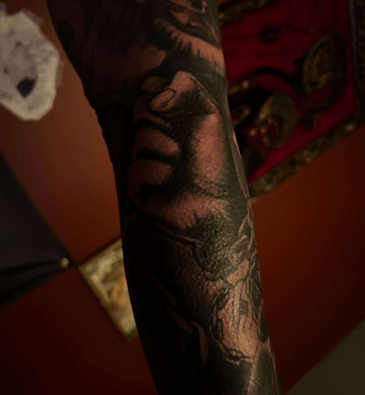 Tattoo by @inkgraved_arts — black_and_grey