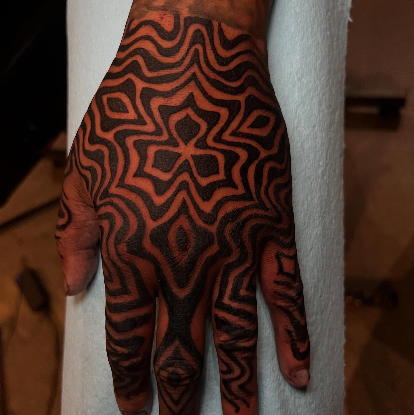 Tattoo by @frankendots — geometric