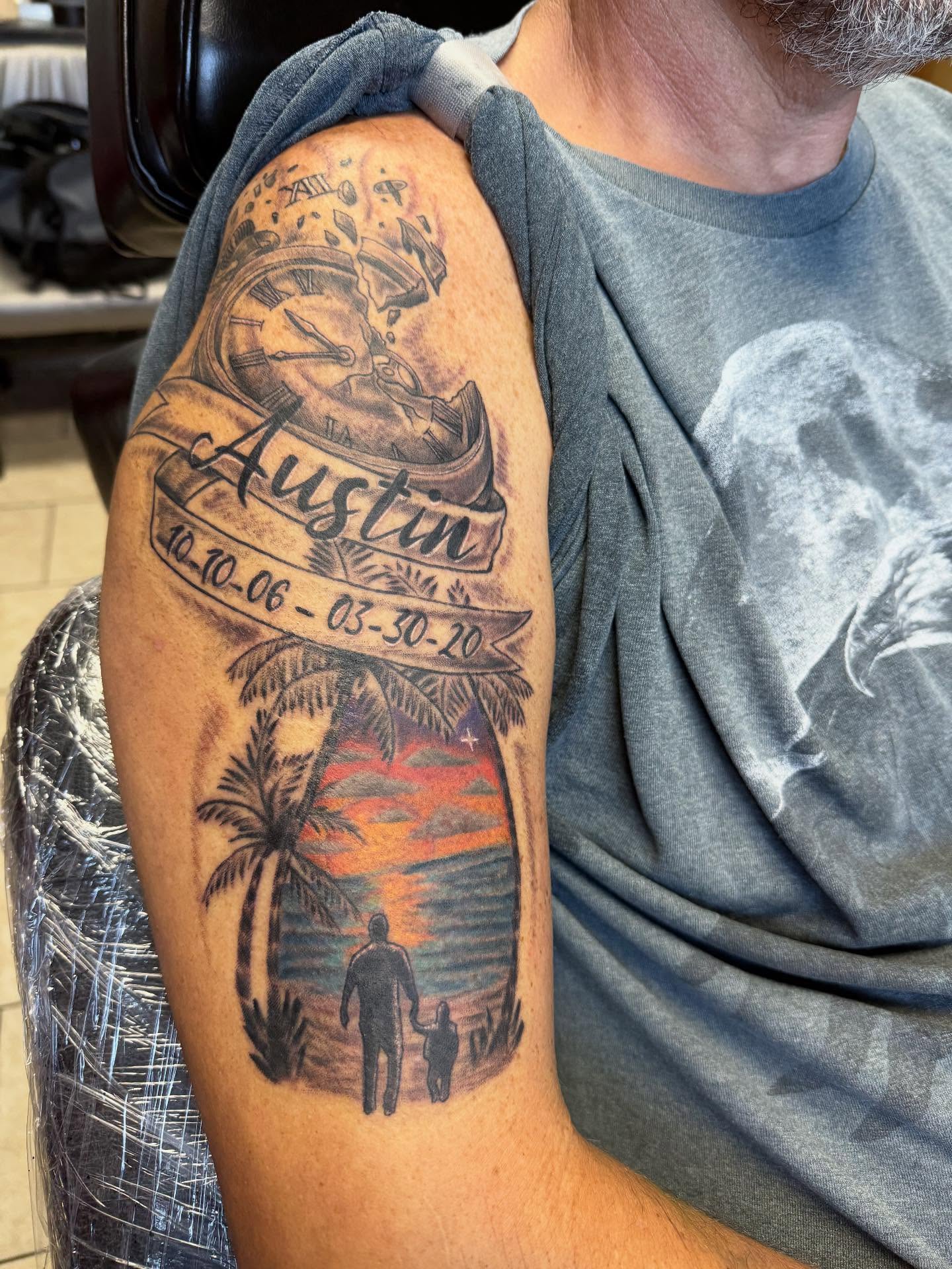 Tattoo by @shawnmichaelstattoos — realism, dotwork