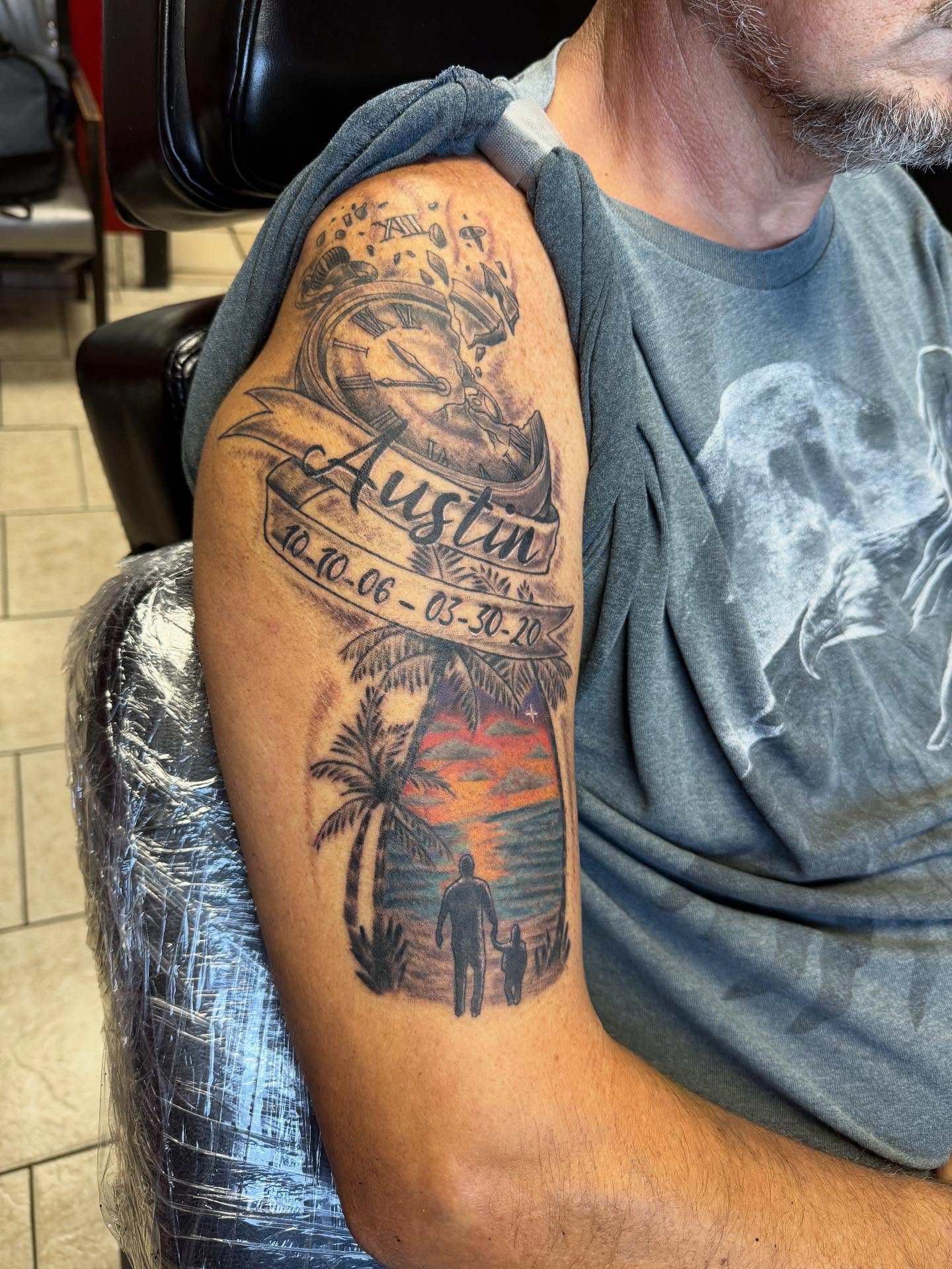 Tattoo by @shawnmichaelstattoos — realism, dotwork
