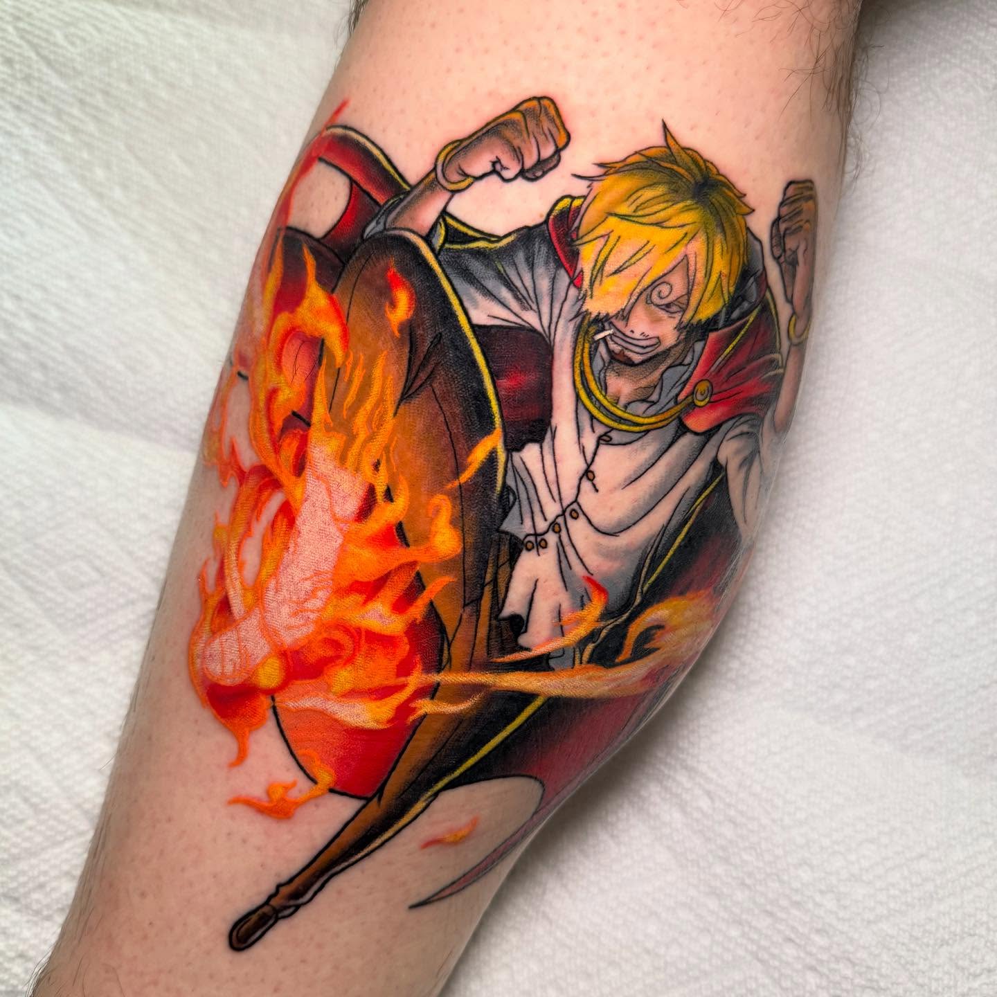 Tattoo by @trashcattattoos — anime