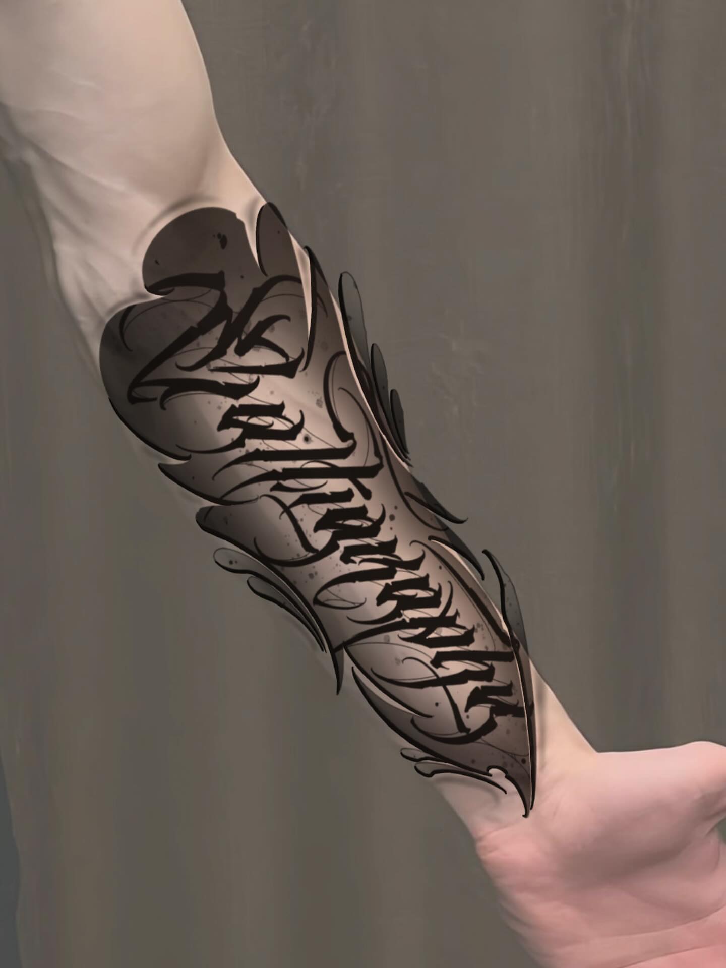 Tattoo by @jimyuip โ lettering_script