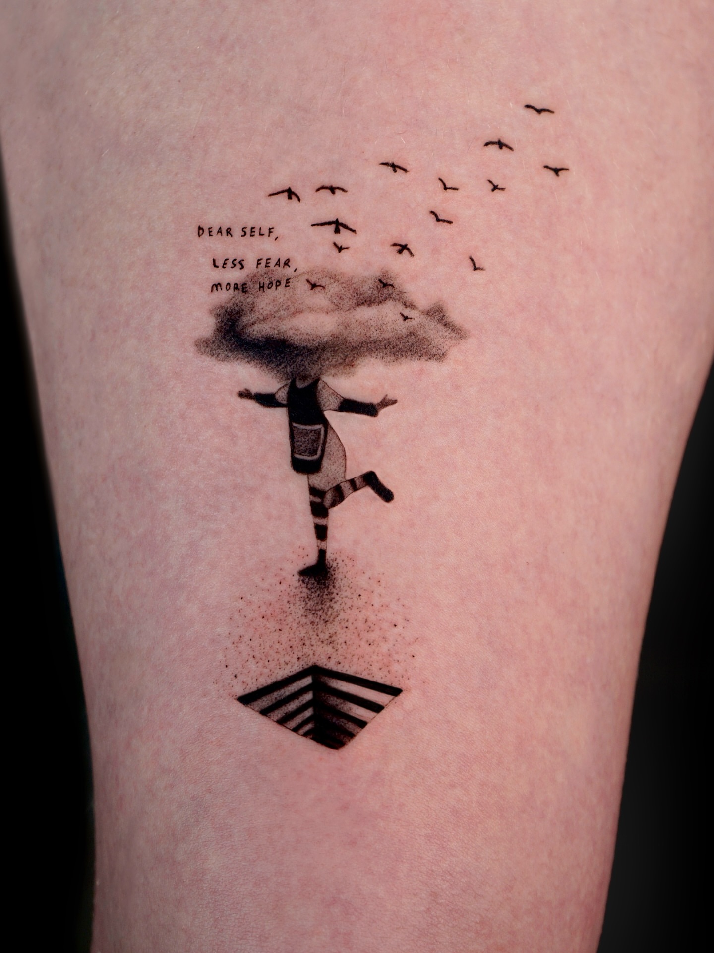 Tattoo by @metinkaraatli — dotwork, minimalist