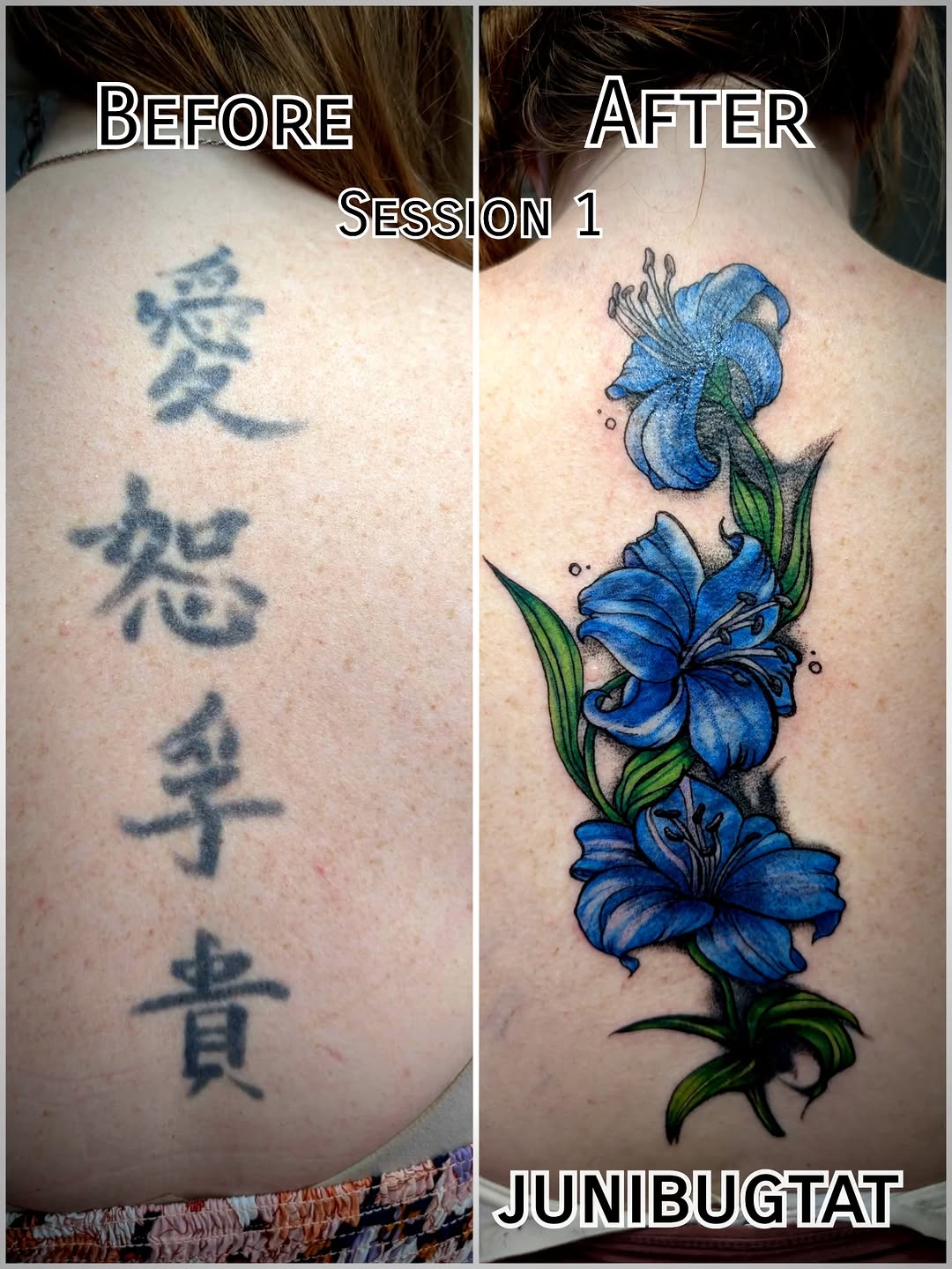 Tattoo by @junibugtat — realism, color
