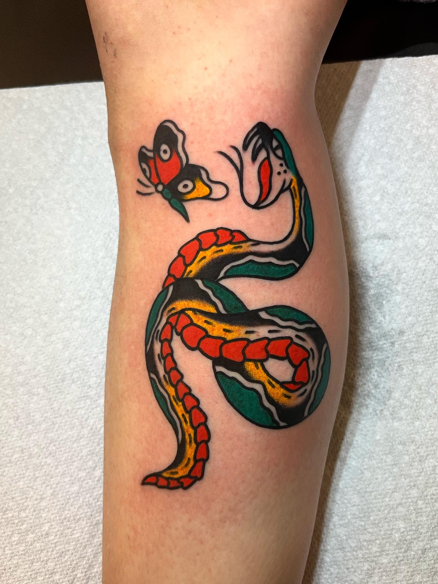 Tattoo by @snakelicausi — american_traditional