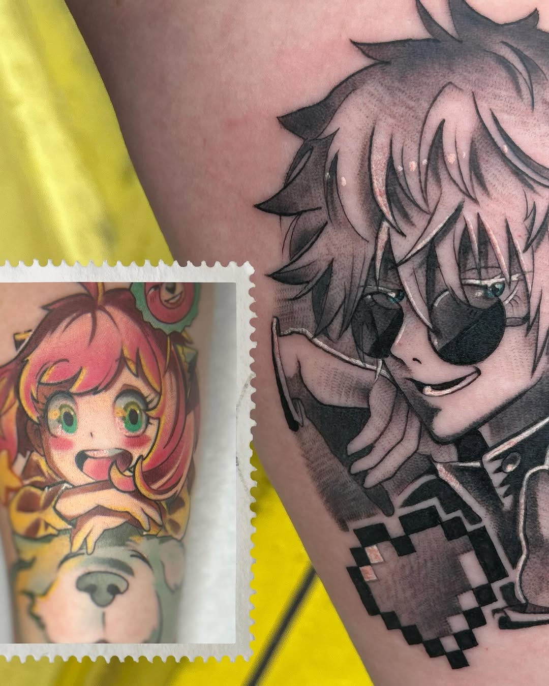 Tattoo by @ratgirltattoo — anime, black_and_grey