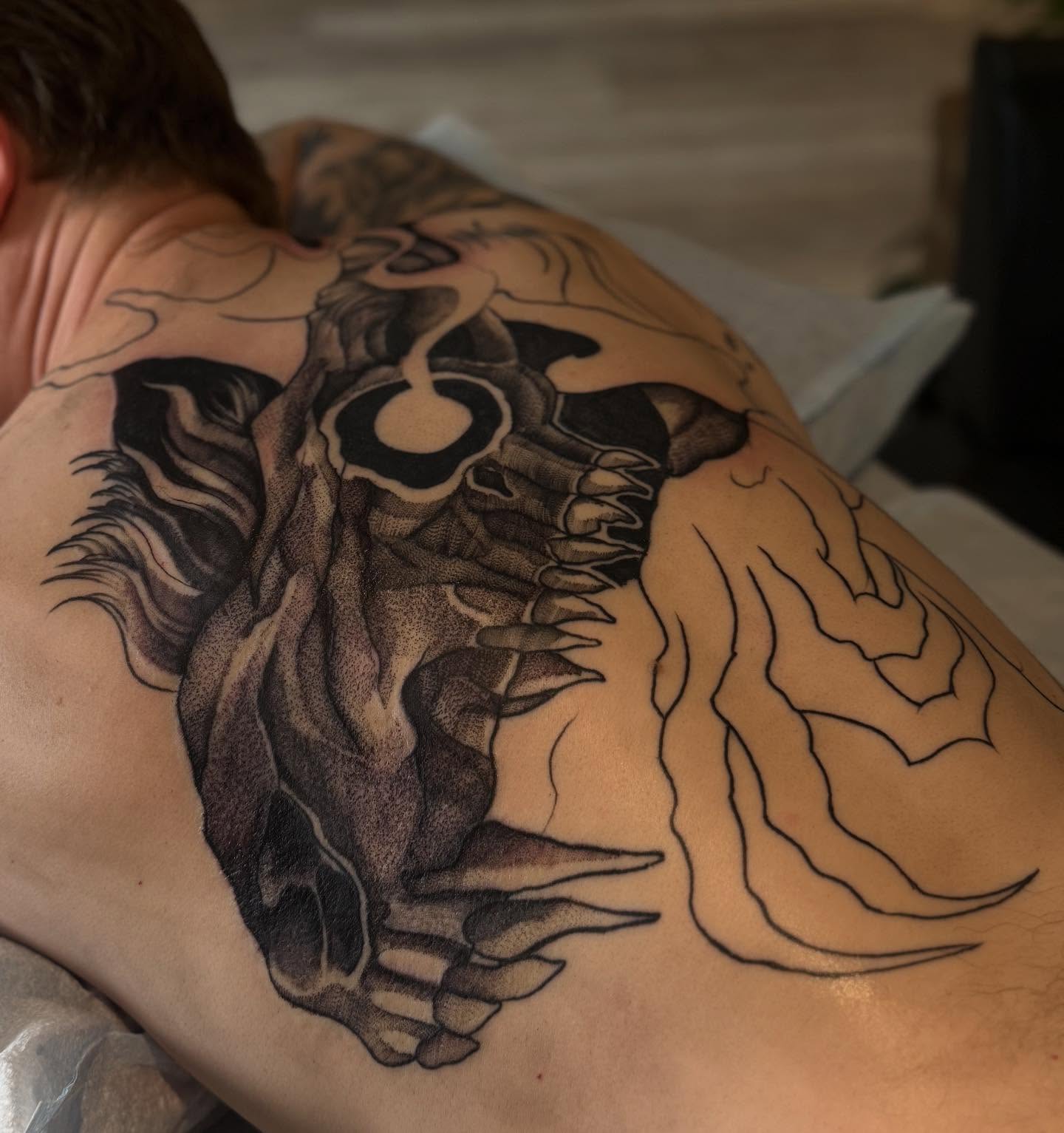 Tattoo by @breestallworthtattoo — dotwork, realism
