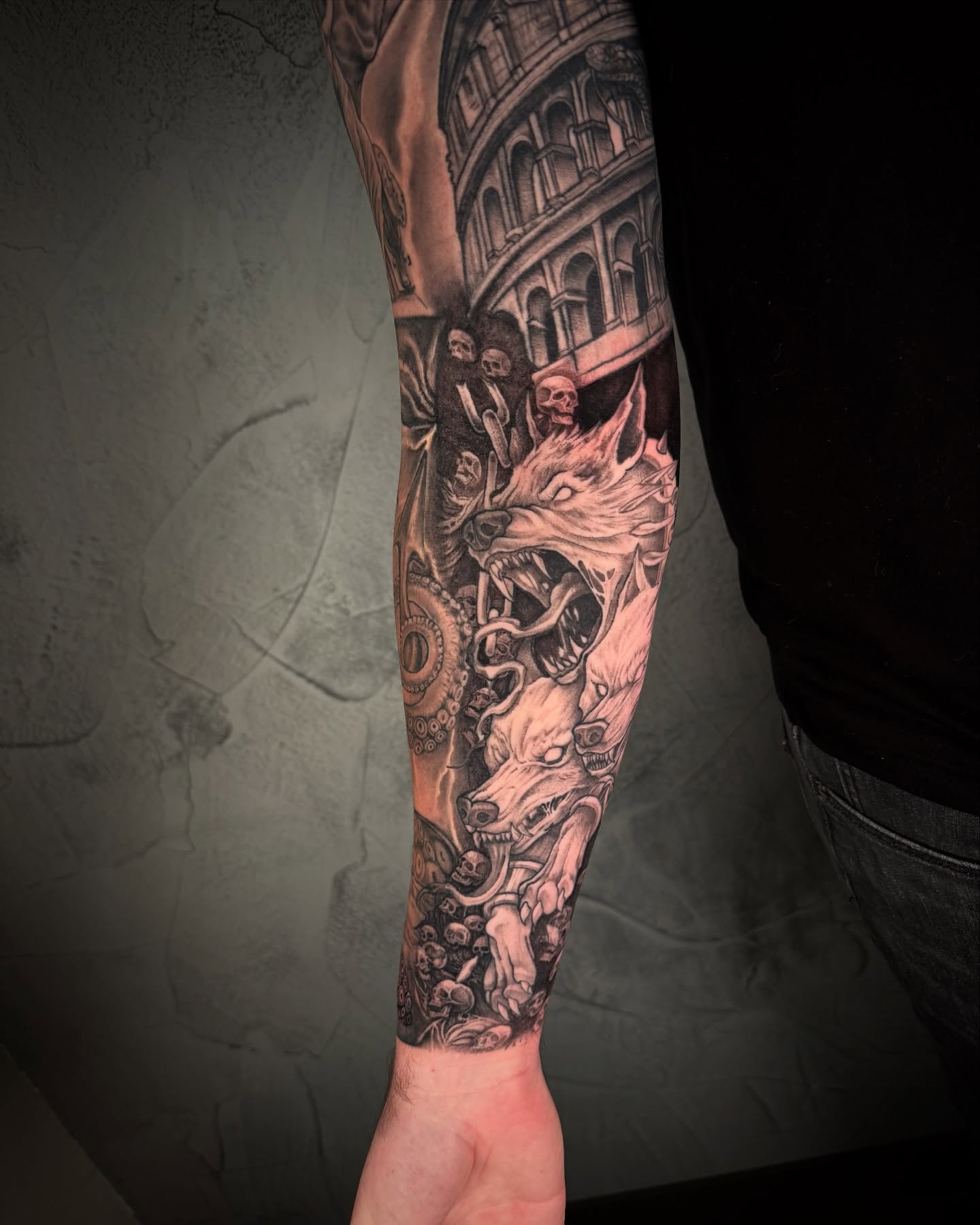Tattoo by @ethanlundtattooing — black_and_grey, realism
