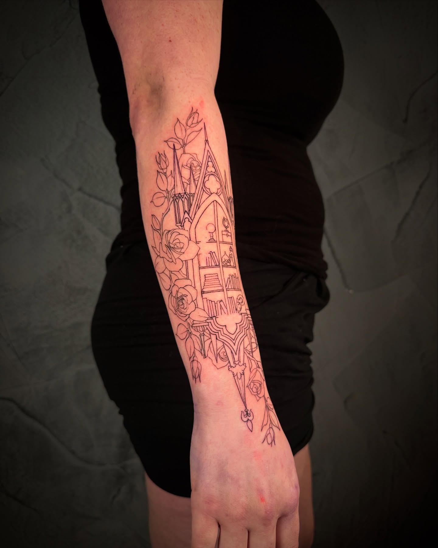 Tattoo by @ethanlundtattooing — black_and_grey