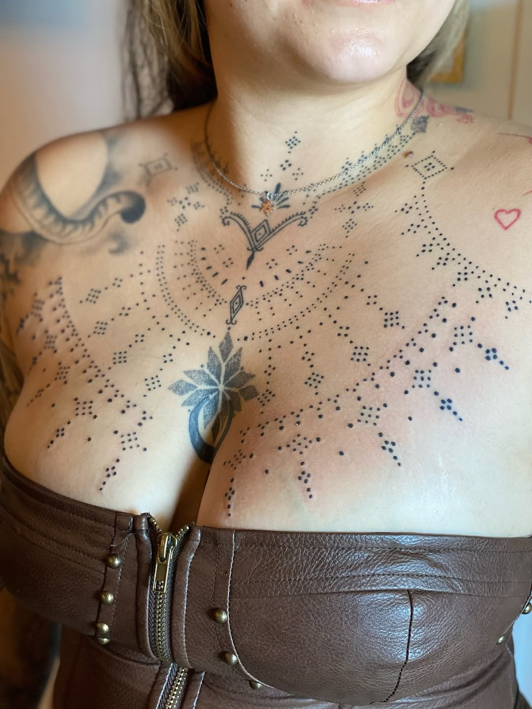 Tattoo by @brujatattooer β dotwork, ornamental